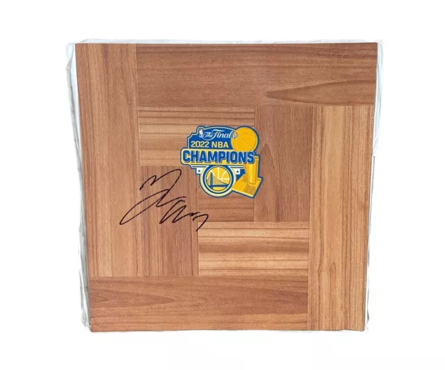 Moses Moody Signed Floorboard Golden State Warriors Basketball Autograph Auto