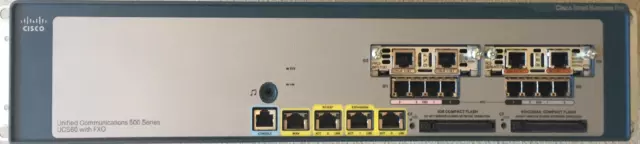 Cisco Unified Communication 500 Series UC560-FXO-K9 V01 System + Rack Mount