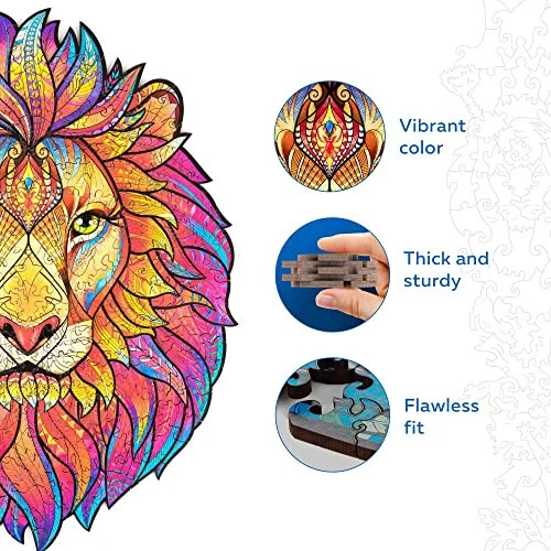 UNIDRAGON Wooden Puzzle Jigsaw, Best Gift for Adults and Children, Unique  [NEW] 3