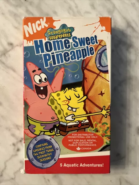 SPONGEBOB SQUAREPANTS HOME Sweet Pineapple VHS 2004 Promo Screener