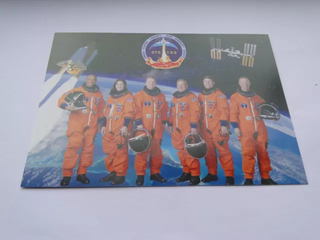 Postkarte  Space Shuttle Mission 133 Alte Crew