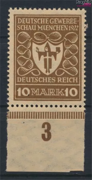 Allemand Empire 203a testés neuf 1922 Allemand g (9963877