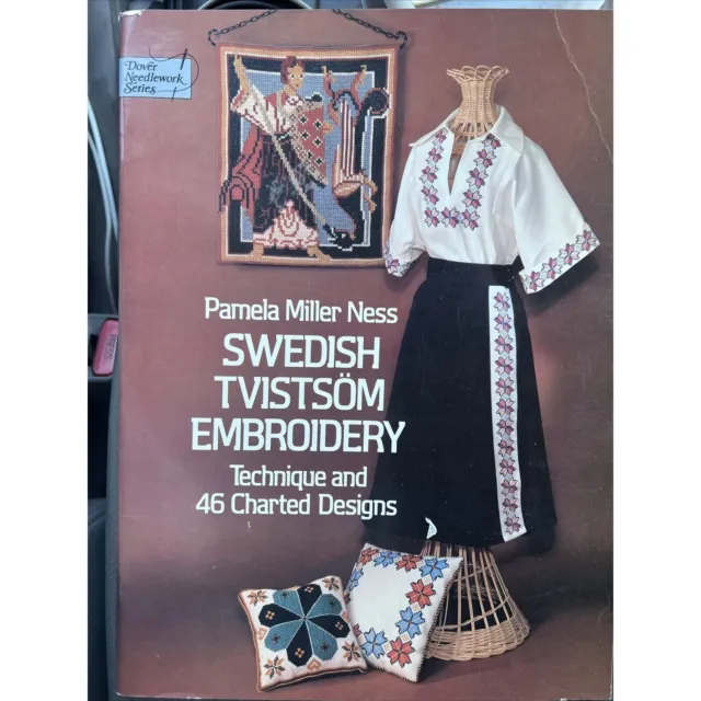 sewing embroidery book "Swedish Tvistsom Embroidery" 1981 Pamela Ness