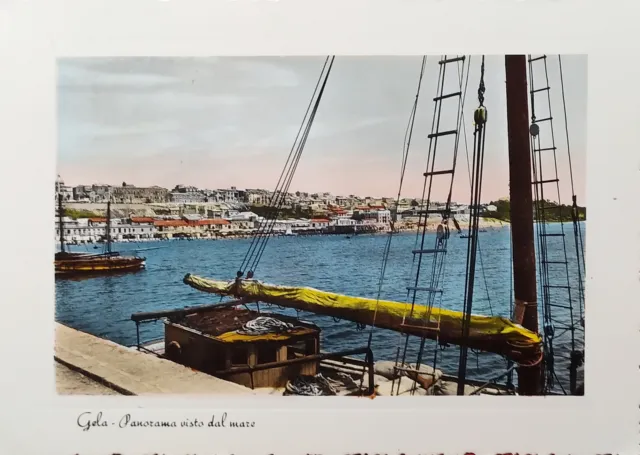 Cartolina - Gela ( Caltanissetta ) - Panorama vista dal Mare - 1953