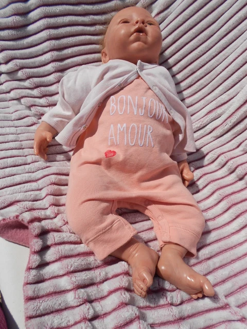 Robe De Bain éponge Pour Bébé 1 Mois Ou Poupée Reborn - Taille ~50 Cm, Occasion Bon état