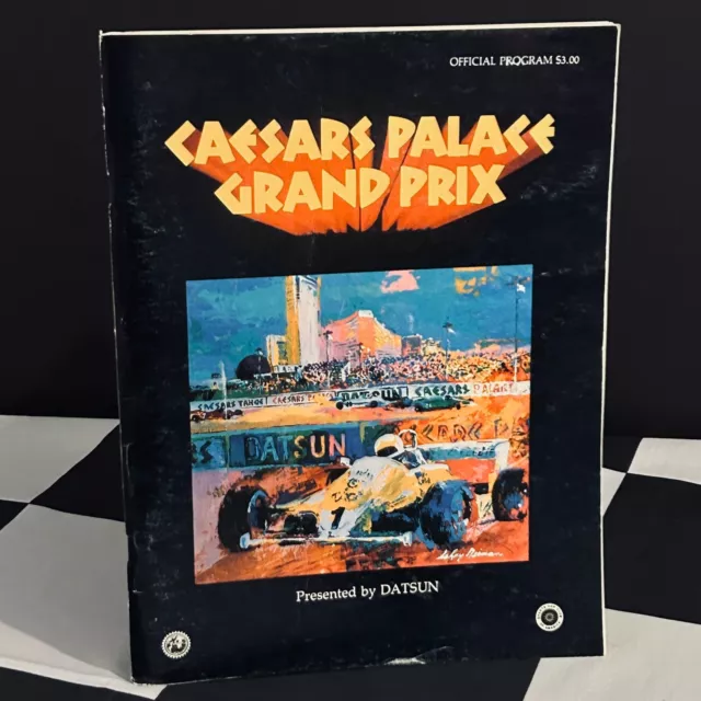 1982 Caesars Palace Gp Programma Gara Originale F1 Michele Alboreto Tyrrell