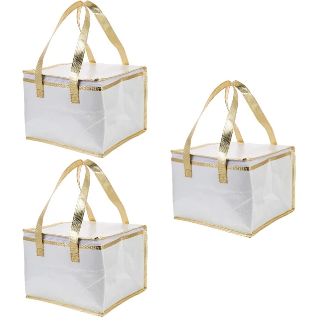 3x Salad Container for Lunch Cake Cooler Bag Cake Insulated Box