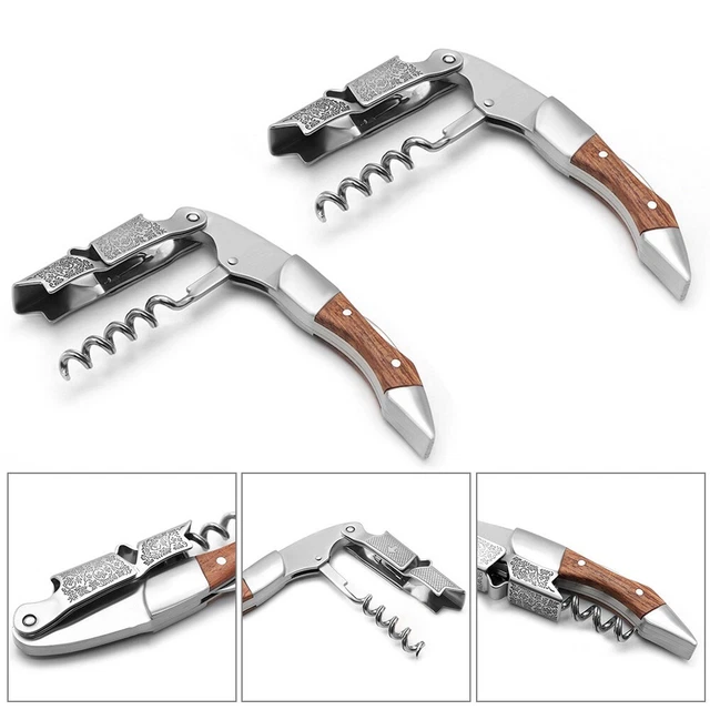 4 Anelli Anti-Goccia Per Bottiglie Di Vino - Acciaio Inox Con Fodera Assorbente - Foto 3