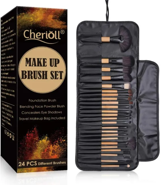Pennelli Make Up,Cherioll 24 pezzi Set di pennelli professionali per 24PCS