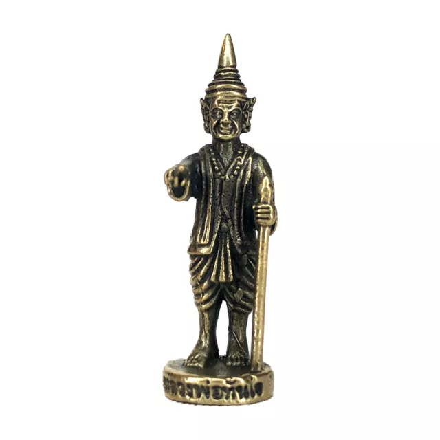 Bo Bo Gyi Thai Amulet Burmese Gold Brass Miracle Protection Lucky Rich