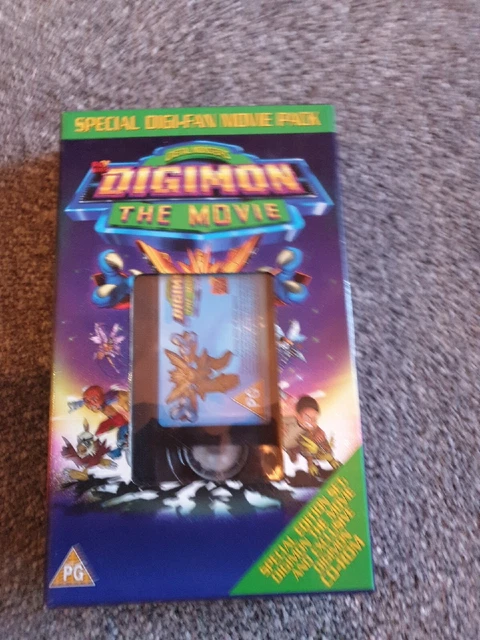 Digimon The Movie VHS Video Tape 2001 Fox kids Anime Animation No CD Rom