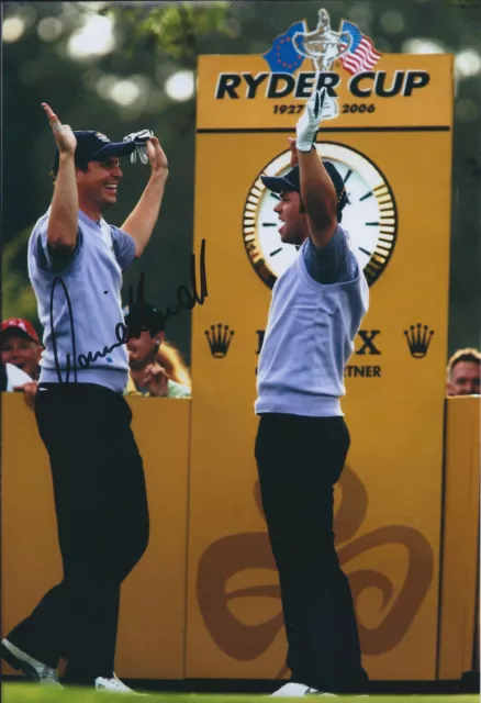 David HOWELL SIGNED Autograph 12x8 Photo AFTAL COA Ryder Cup WINNER GOLF