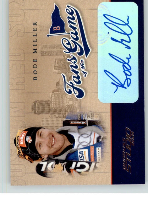2004 Studio Fans of the Game Autographs #218 Bode Miller SP Auto - NM-MT