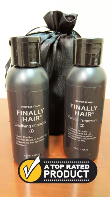 Keratin Straightening Smoothing Treatment & Clarifying Shampoo Kit 200ml