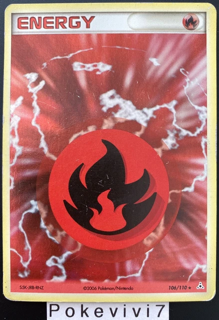 Carte Pokemon ENERGY FEU 106/110 Holo Bloc EX Fantômes Holon FR