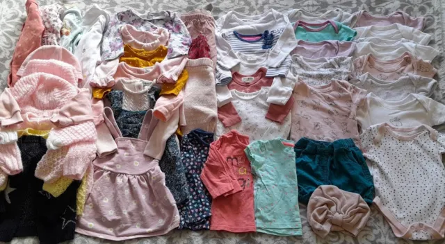 Girls Clothes Bundle 40+ Items 3-6 Months Inc Next Tu Primark John Lewis H&M etc