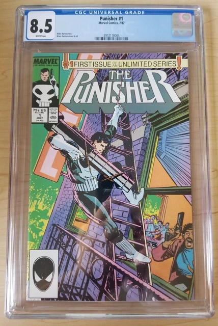 Punisher issue #1 - CGC 8.5 (1987, Marvel Comics) 1st ongoing series, MCU soon?