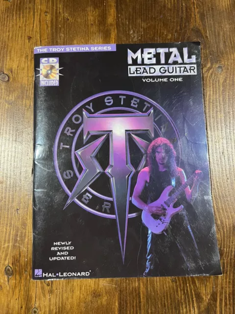 Metal Lead Guitar Vol 1 by Troy Stetina - Book & CD - Very Good Condition