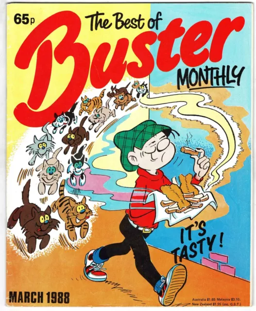 The Best of Buster comic March 1988 Ivor Lott Tony Broke Faceache XRaySpecs Gums