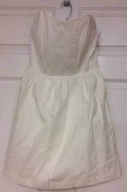 Olive and Oak Womens Dress Size Small White Strapless Lined NWT 100