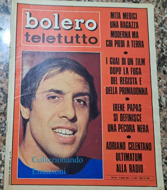 Bolero Teletutto n.1249 del 1971-Adriano Celentano-Sylva Koscina-Ugo Tognazzi