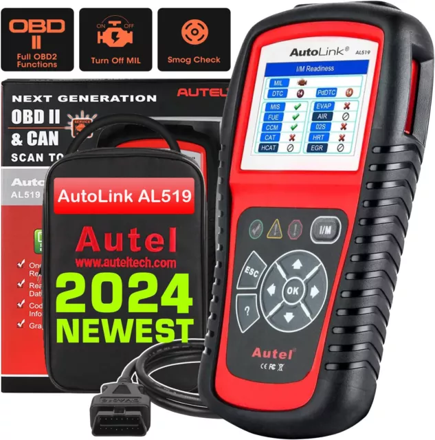 Autel AL519 Car Engine Diagnostic Scan Tool OBDII OBD2 Scanner Fault Code Reader