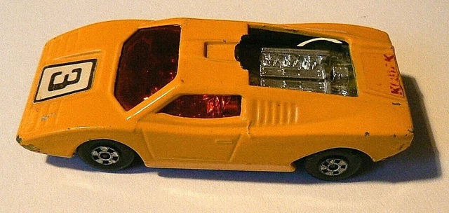 MATCHBOX SUPERFAST N°27, Lamborghini Countach jaune de 1973 publicité