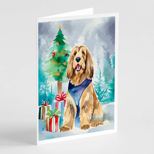 Otterhound Christmas Greeting Cards and Envelopes Pack of 8 DAC3550GCA7P