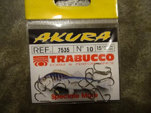 Trabuco Akura 145BN Sea Match Fishing Hooks size 10-2 Needle Sharp
