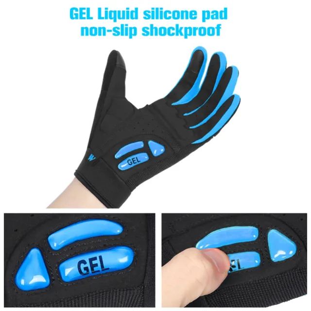 GEL Full Finger Cycling Gloves Bicycle MTB Bike Outdoor Sports Gloves Non-slip 3