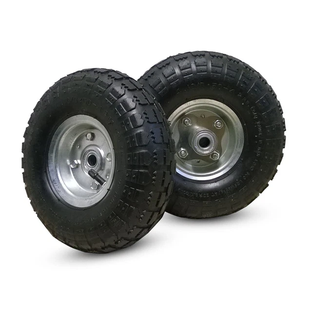 Mxman Wheelbarrow Wheel Replacement - 2 Pack 10" 4.10/3.50 X 100Mm Replacement P