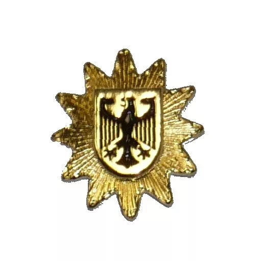 Pin Polizeistern Bundespolizei gold