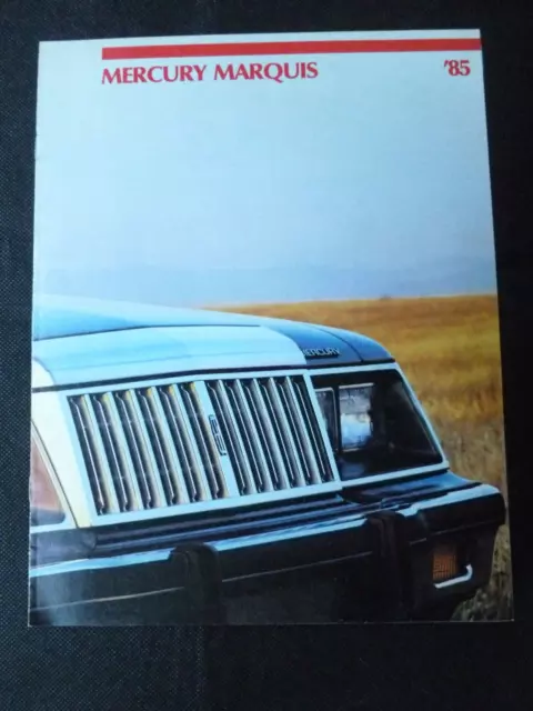 1985 Mercury MARQUIS Automobile Dealer Sales Brochure