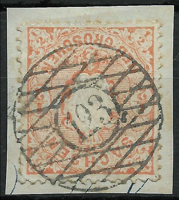 SACHSEN 1863... MiNr. 15 ...1/2 Ngr...Nummernstempel 123 (Lengefeld)