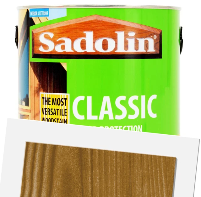 HERITAGE OAK SADOLIN Classic Woodstain Protection 1L Litre fence shed 1