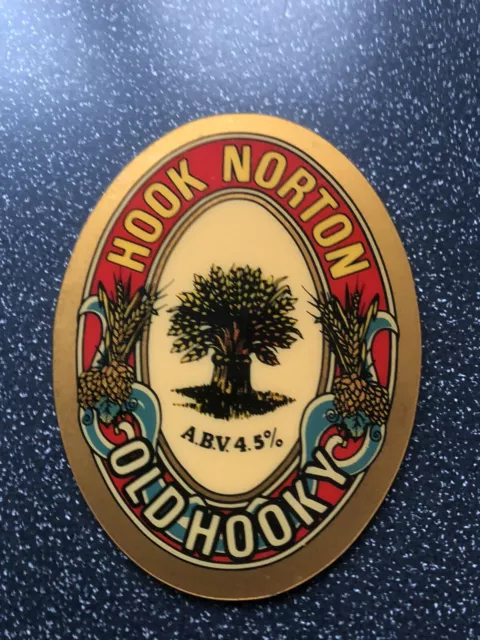 Hook Norton Old Hooky Ale Beer Pump Badge Clip Free Post.