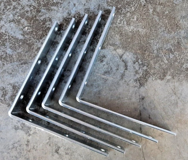 National Hardware 8-in Steel Zinc-Plated Corner Brace - N236-604 - Lot of 5