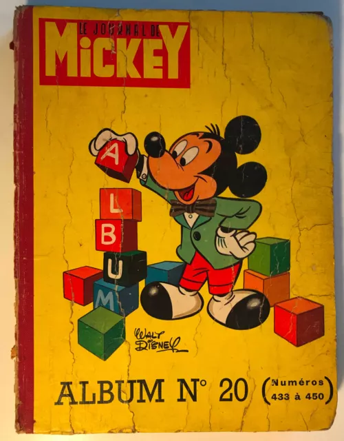 ALBUM LE JOURNAL DE MICKEY n°20 ¤ avec n°433 à 450 ¤ 1960 DISNEY