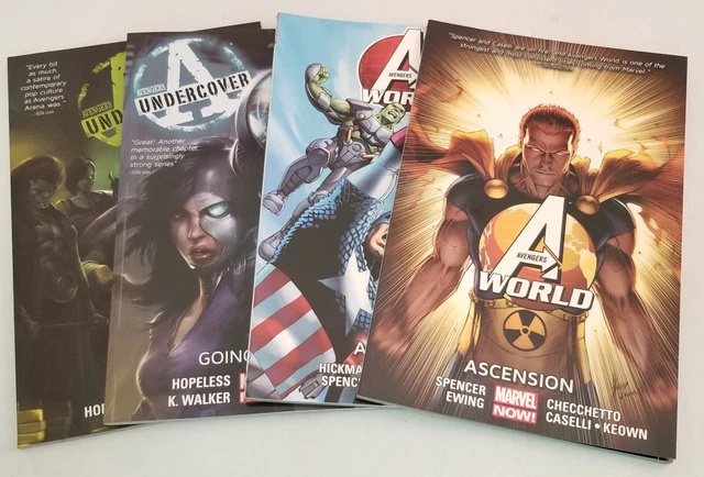 Lot of 4 Marvel AVENGERS Trade Paperbacks ~World~Undercover~ NEW TPB TPBS