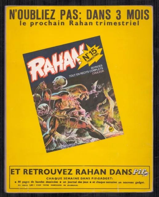 CHÉRET . RAHAN 1ère SÉRIE N°14 . CEUX DE LA TERRE HAUTE . 1975 . EO . 2