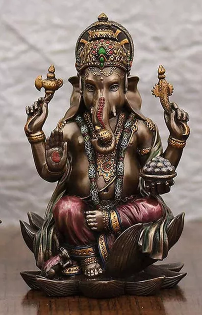 Indian traditional Copper Ganesh ji Idol for Car Dashboard  3 Inches