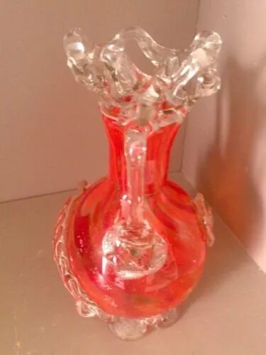 Vase en verre soufflé Murano années 60