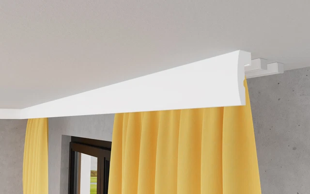 ELHARE striscia per stucco binario per tende striscia LED da parete bastone...