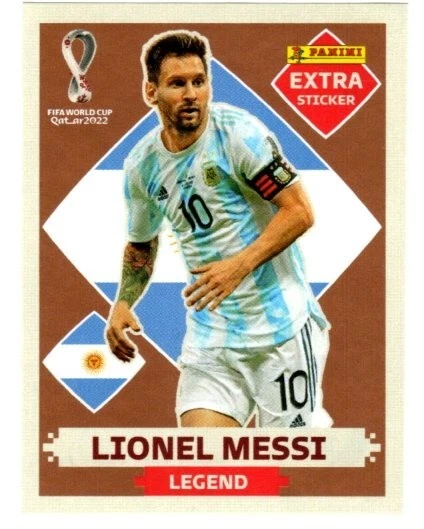 Panini FIFA WM 2022 Qatar - Lionel MESSI - ARG - EXTRA STICKER Bronze Legend