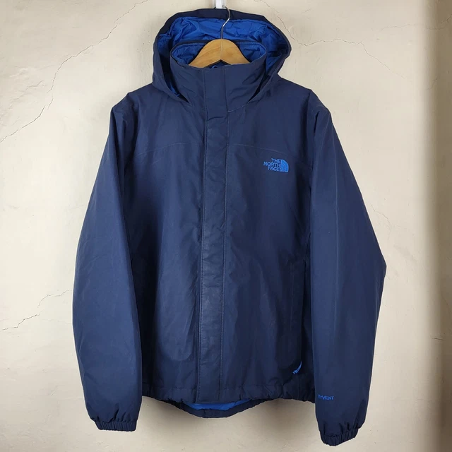 Giacca Isolata Impermeabile The North Face Uomo Medium HyVent Blu Outdoor...