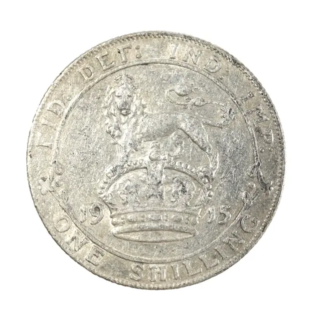 1915 George V English Silver Shilling SNo64286