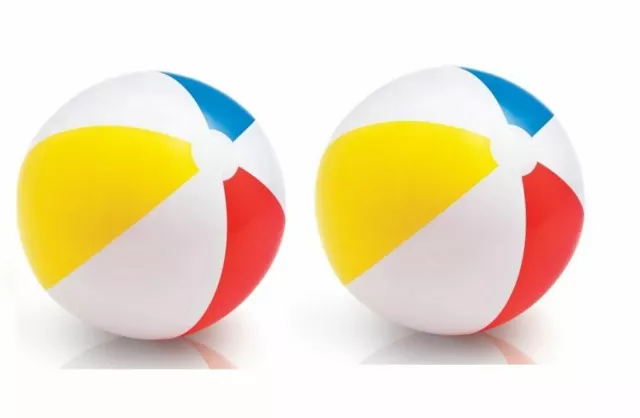 2 x 20" Intex Jumbo Panel Inflatable Blow Up Beach Ball Pool Swimming Summer Toy