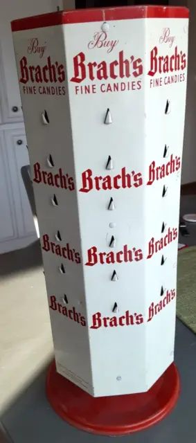 VINTAGE BRACH'S 360 degree ROTATING STORE COUNTER METAL CANDY DISPLAY 17  1/2 $399.00 - PicClick