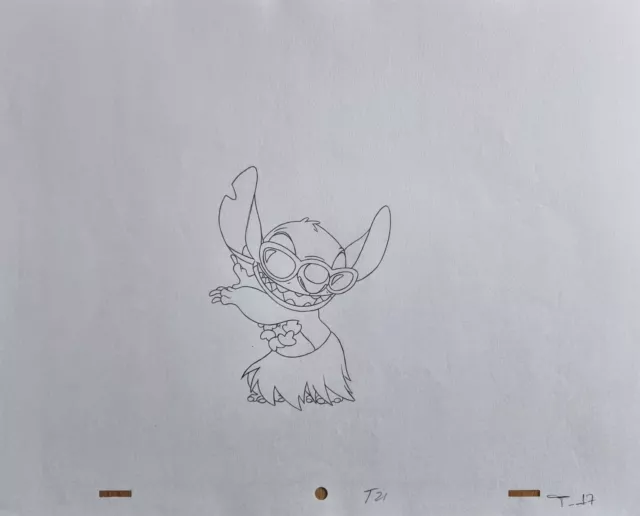 Walt Disney TV Animation Art Cel Production Drawing Lilo & Stitch - Stitch #20