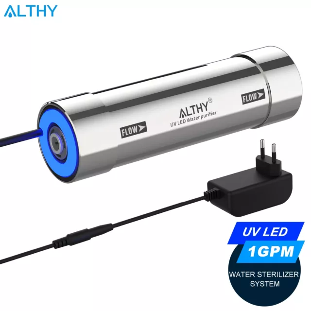 ALTHY UV LED Sterilisator Filter Wasserfilter Wasserdesinfektion Lampe 1GPM